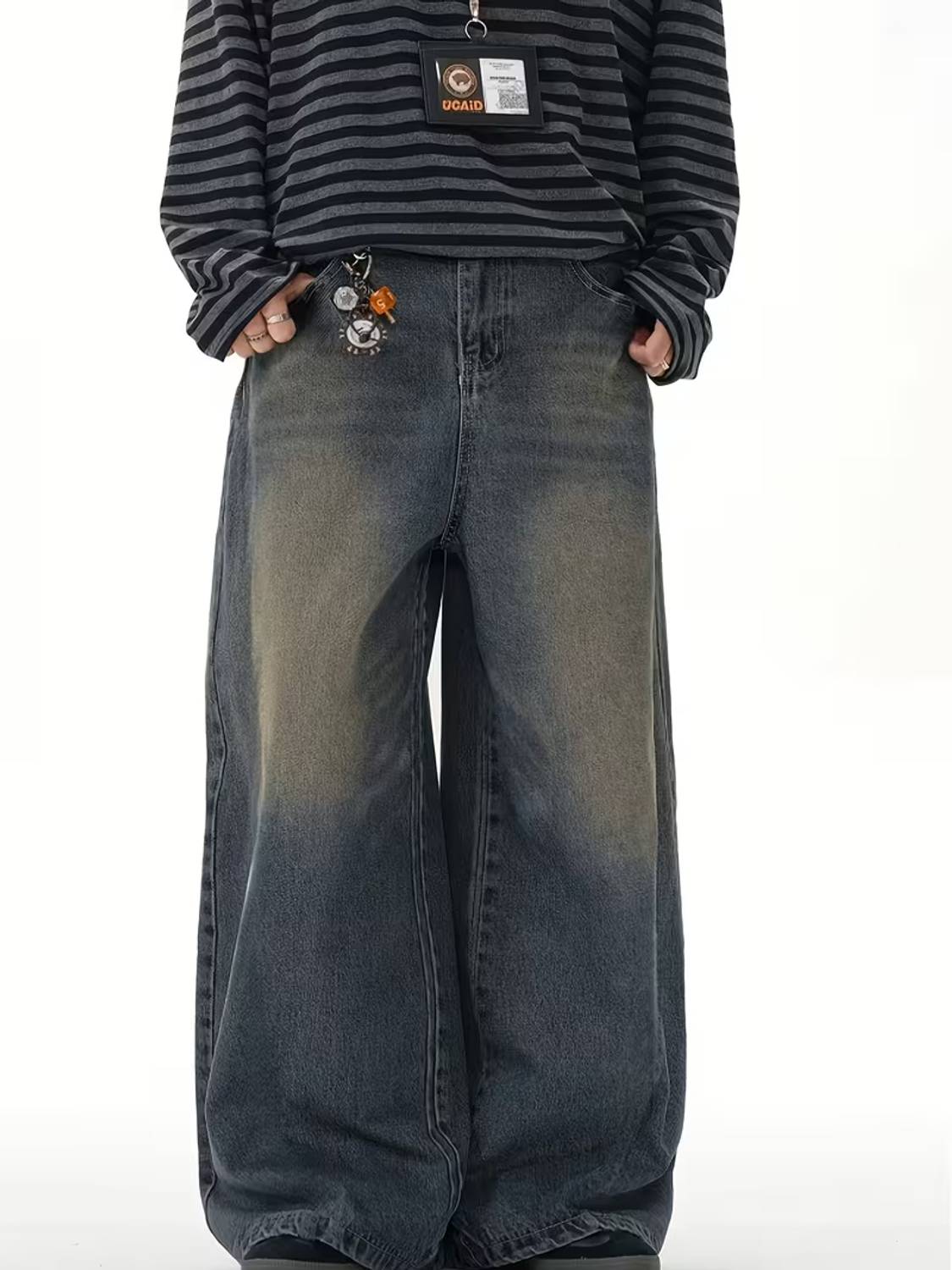 Sky Collection Loose Fit Men Blue Jeans - Image 4