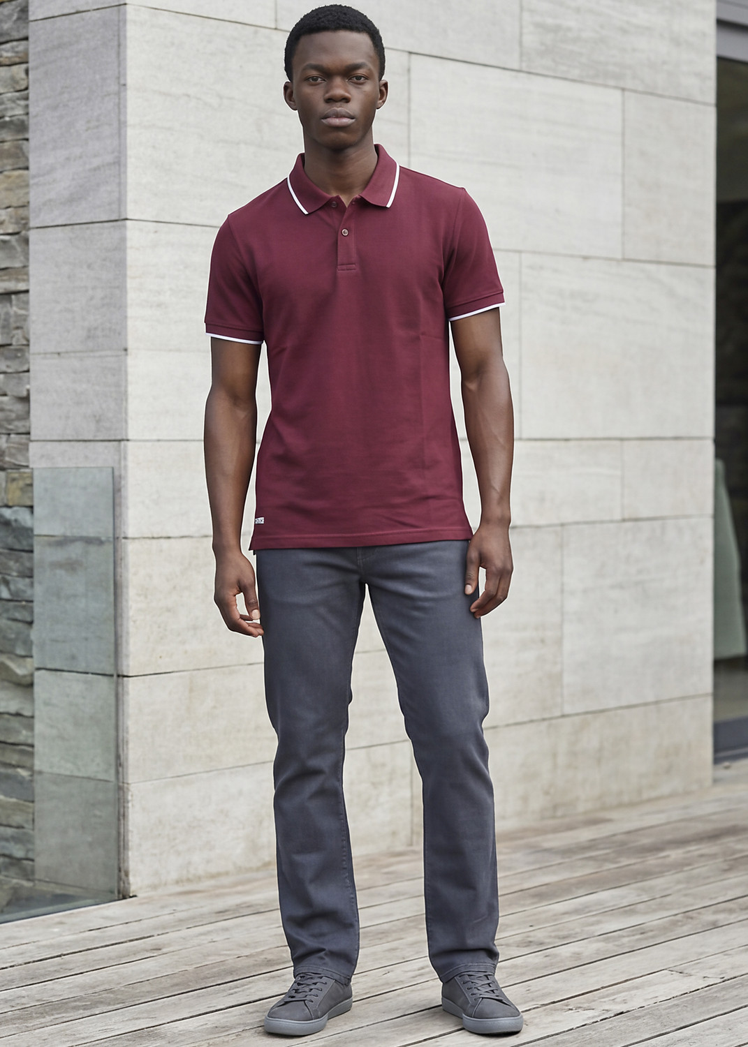 Image of KILLER Men Straight Fit Mid Rise Grey Jeans