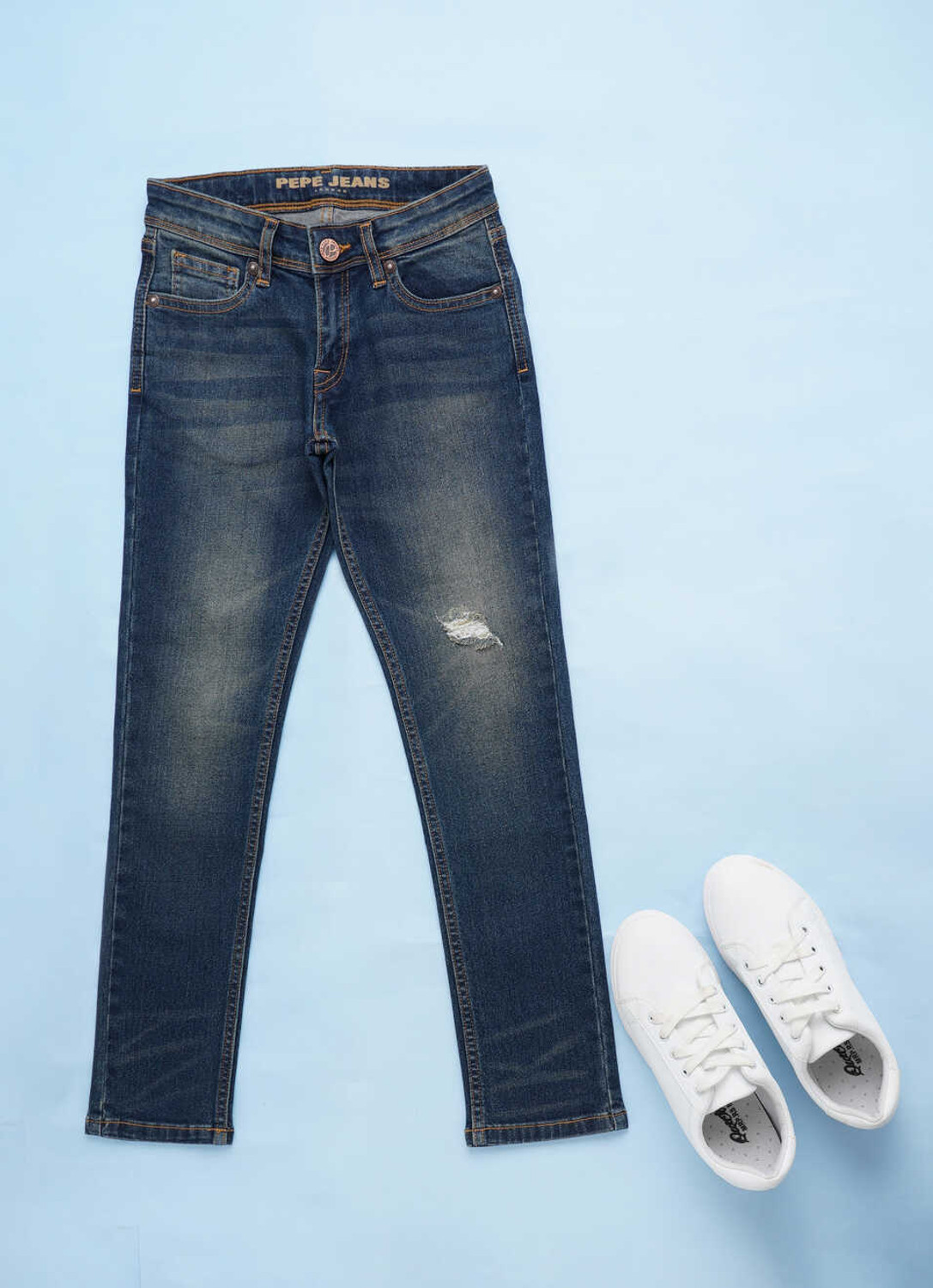 Image of Pepe Jeans Slim Boys Blue Jeans