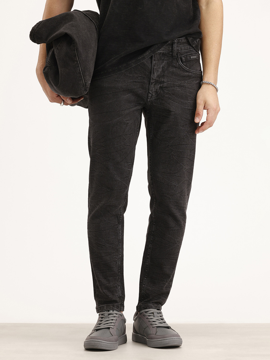 Image of WROGN Skinny Men Grey Jeans