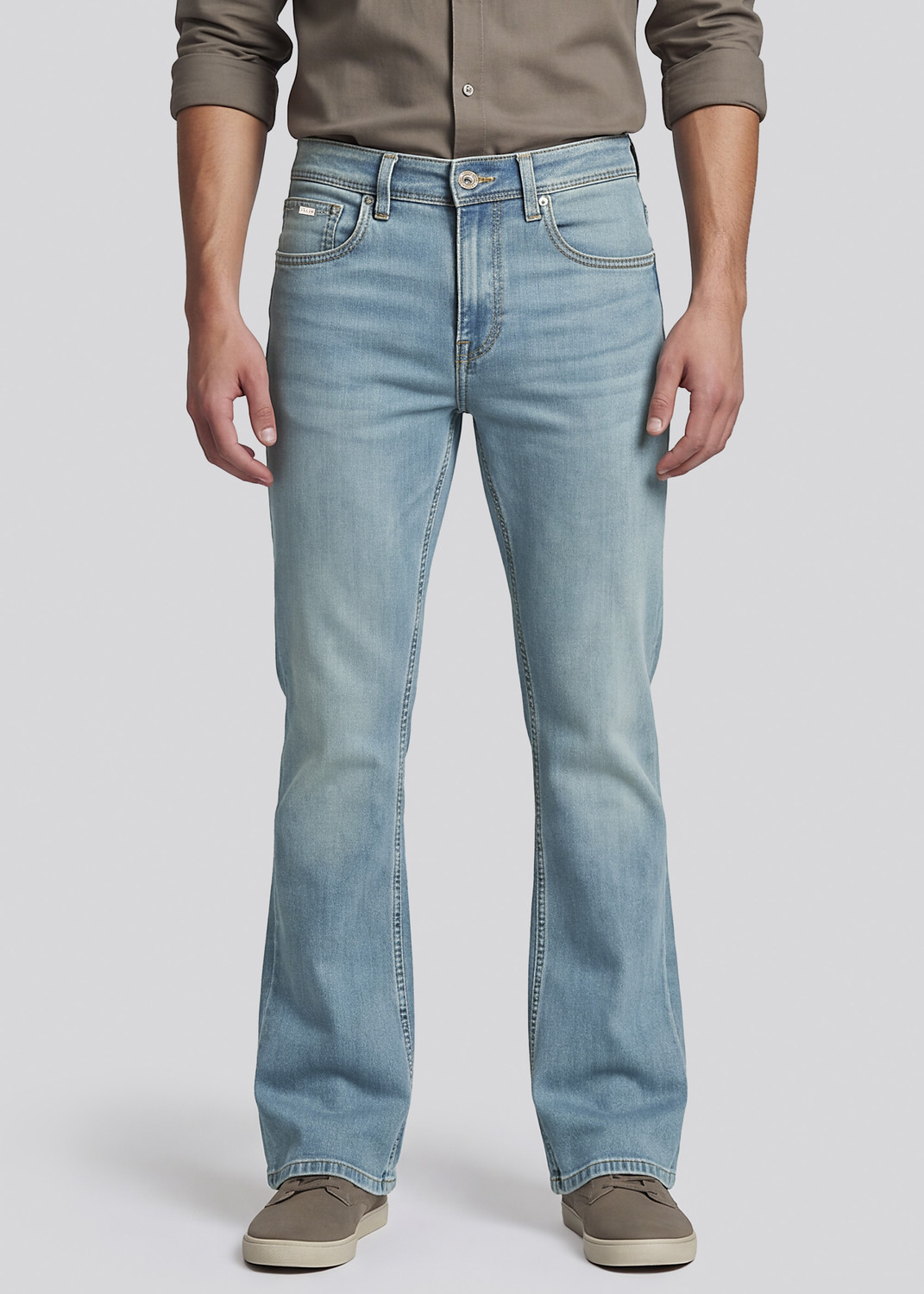 Image of KILLER Flared Men Blue Jeans