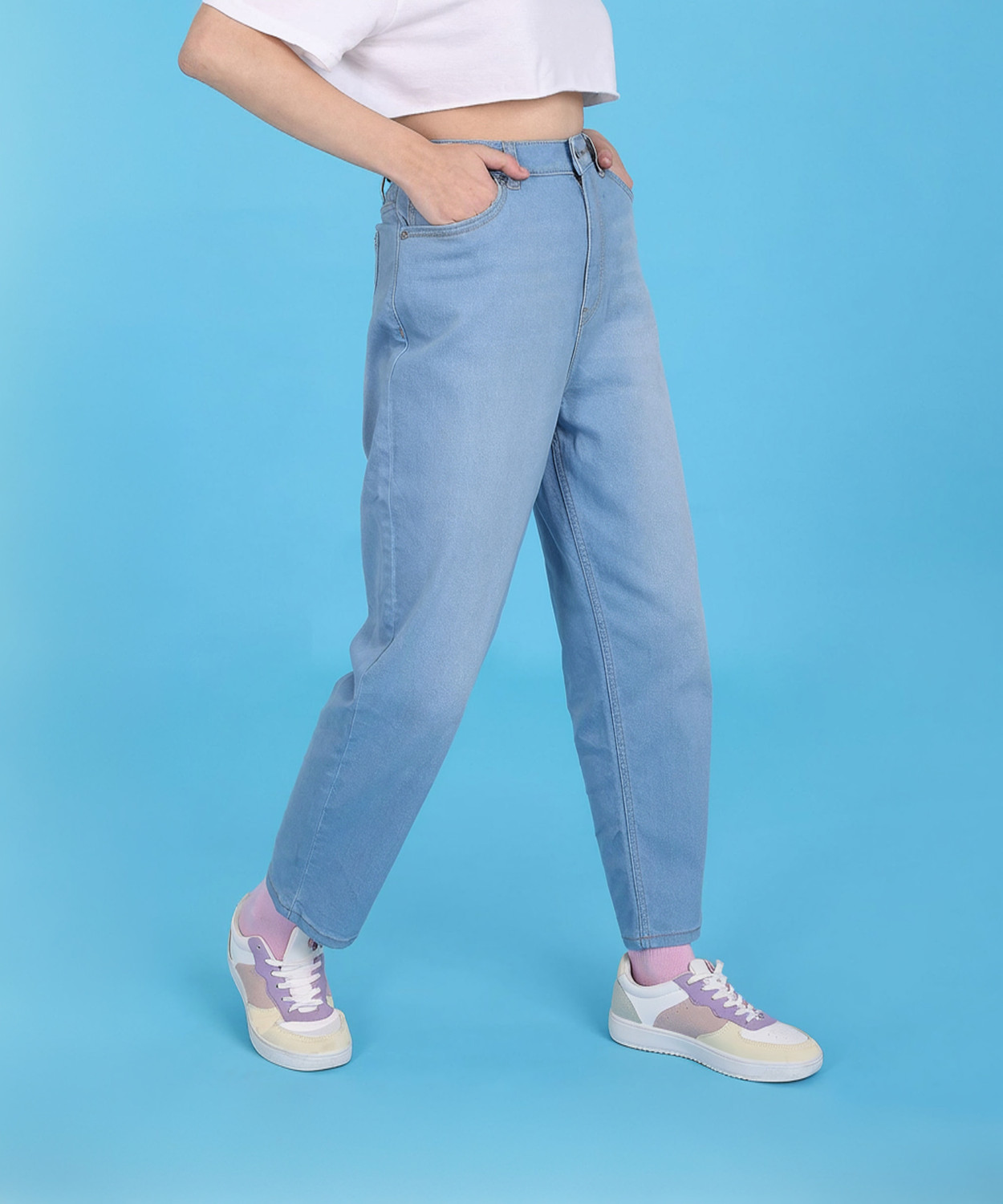 Image of FLYING MACHINE Women Blue Jeans