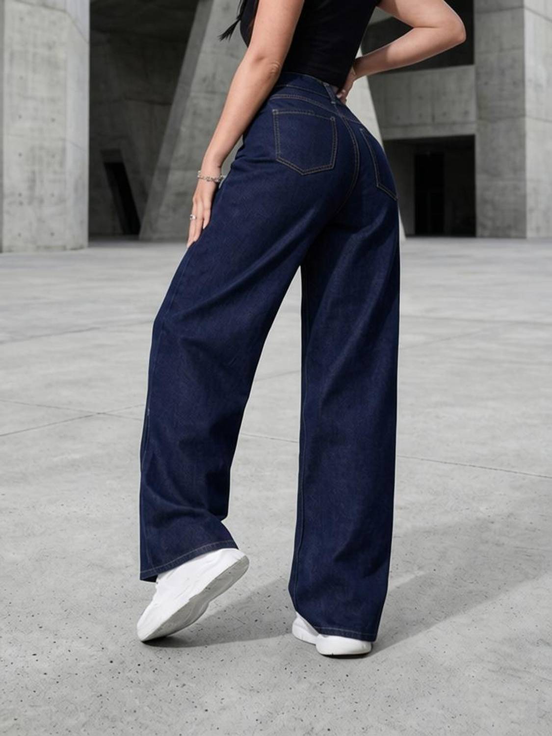 A1TUFF Straight Fit Women Dark Blue Jeans