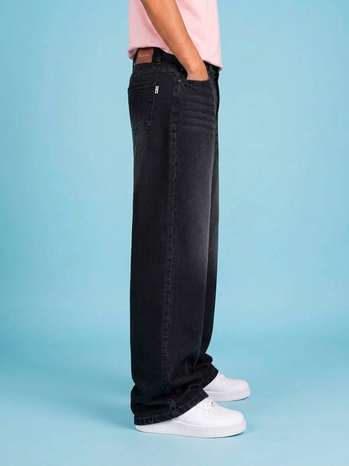 BREGRUUS Straight Fit Men Black Jeans - Image 3