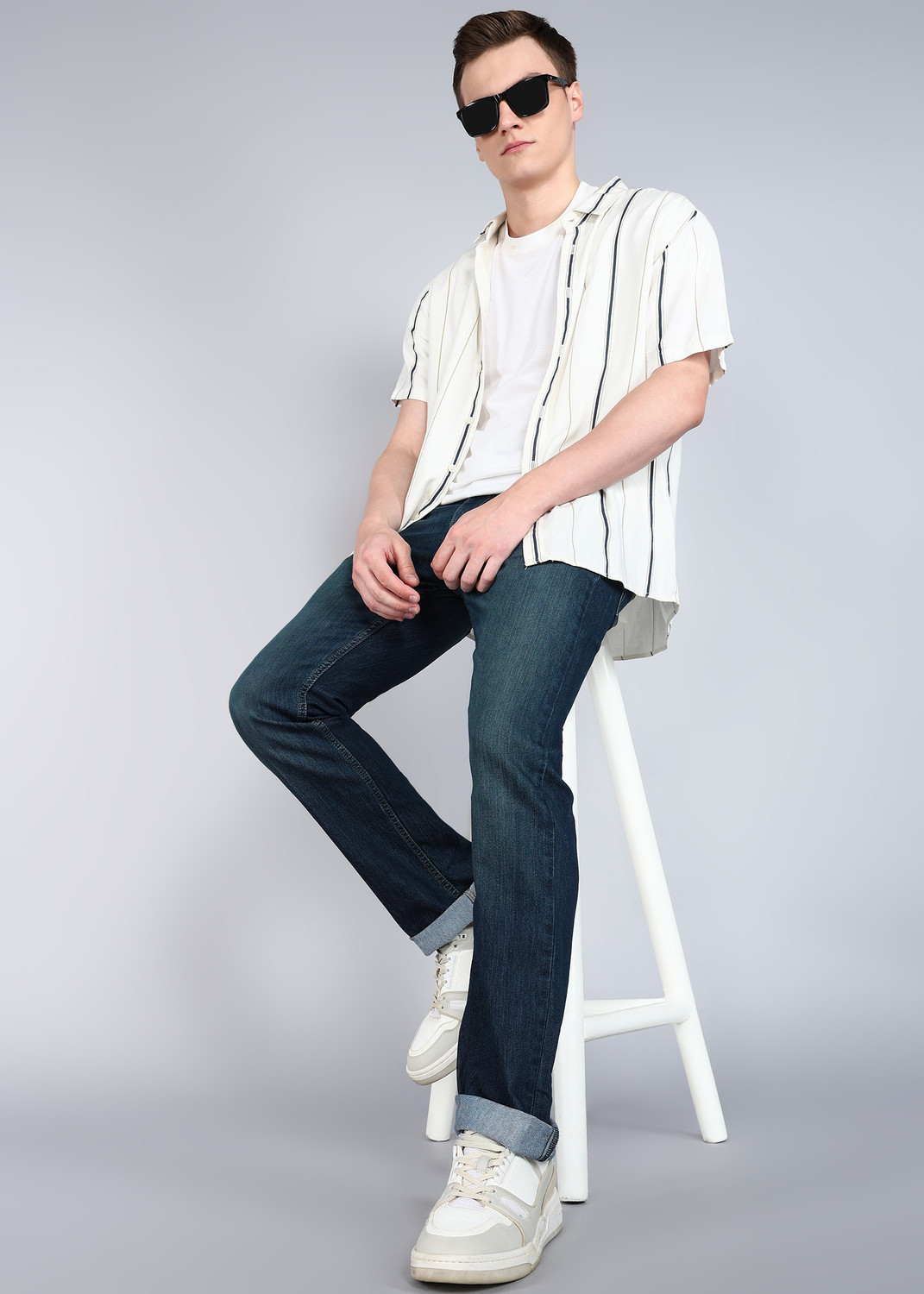 Image of LEVI'S Straight Fit Men Dark Blue Jeans