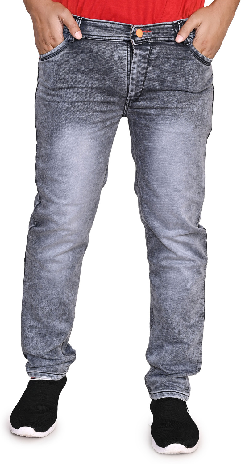 Image of joyguru fashion Slim Men Grey Jeans
