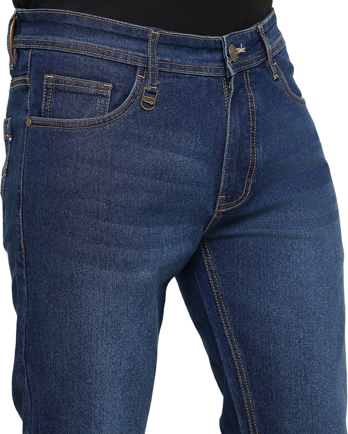 Image of RED CHIEF Regular Men Blue Jeans
