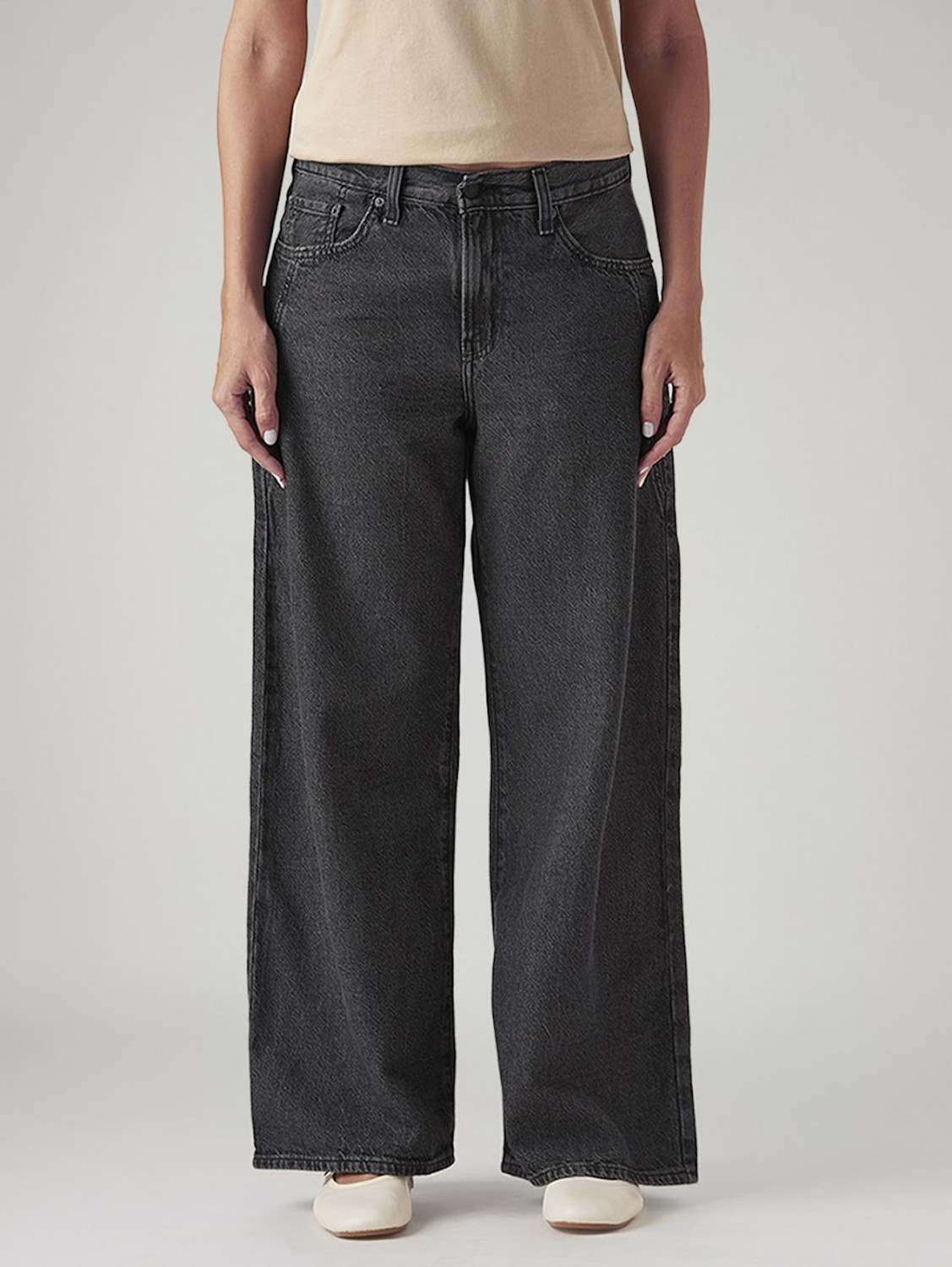 Image of LEVI'S Loose Fit Women Grey Jeans