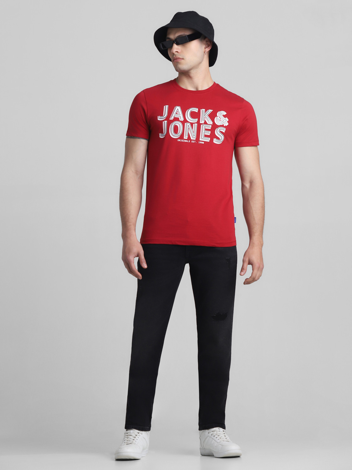 Image of JACK & JONES Slim Men Black Jeans