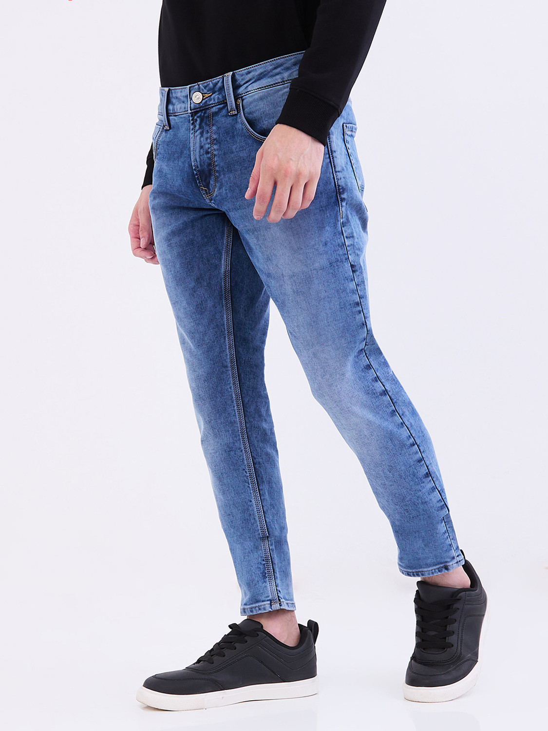 Image of Spykar Slim Men Blue Jeans