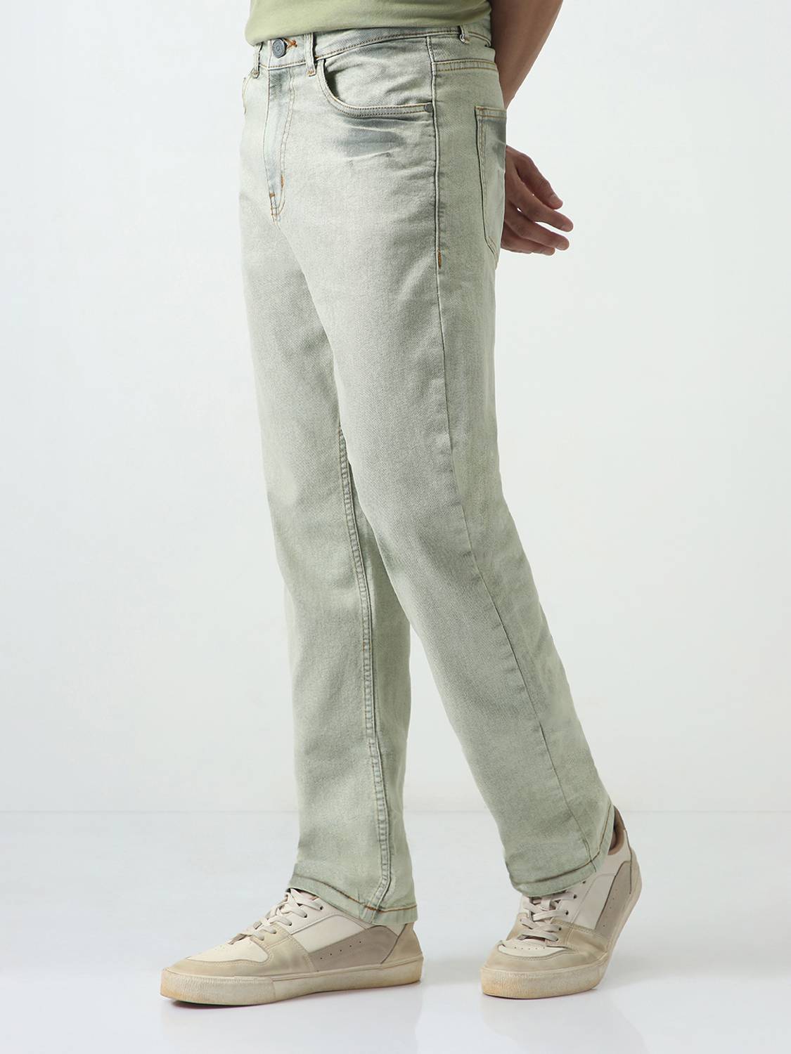 Urbano Grey Straight Fit Men Jeans - Image 2