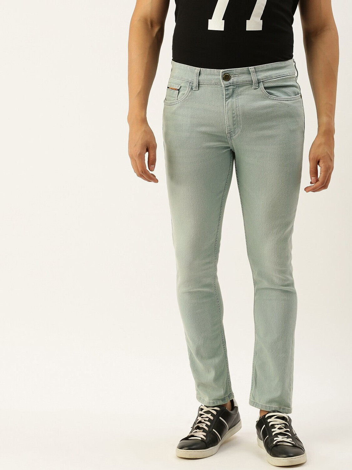 Image of The Indian Garage Co. Men Blue Jeans