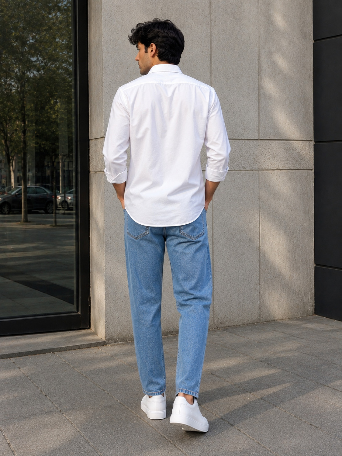 Image of Madon Mom Fit Men Light Blue Jeans