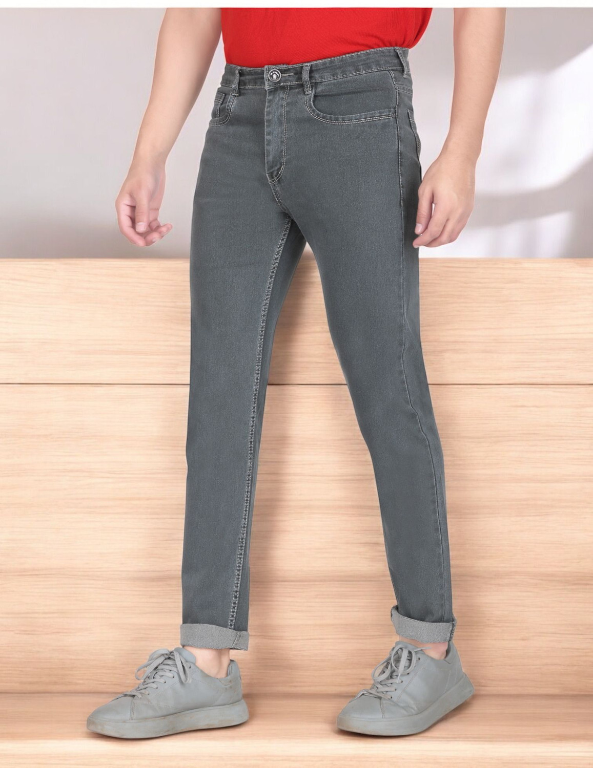Image of REGY Slim Men Grey Jeans