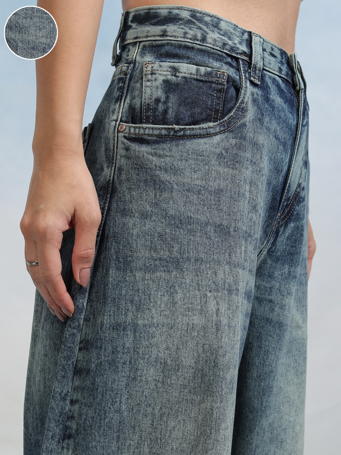 Image of Tokyo Talkies Boot-Leg Women Blue Jeans