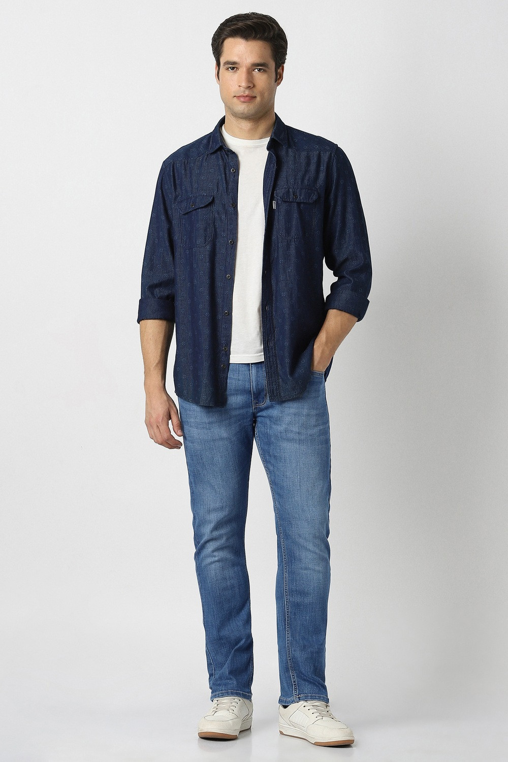 Image of PETER ENGLAND Regular Men Blue Jeans