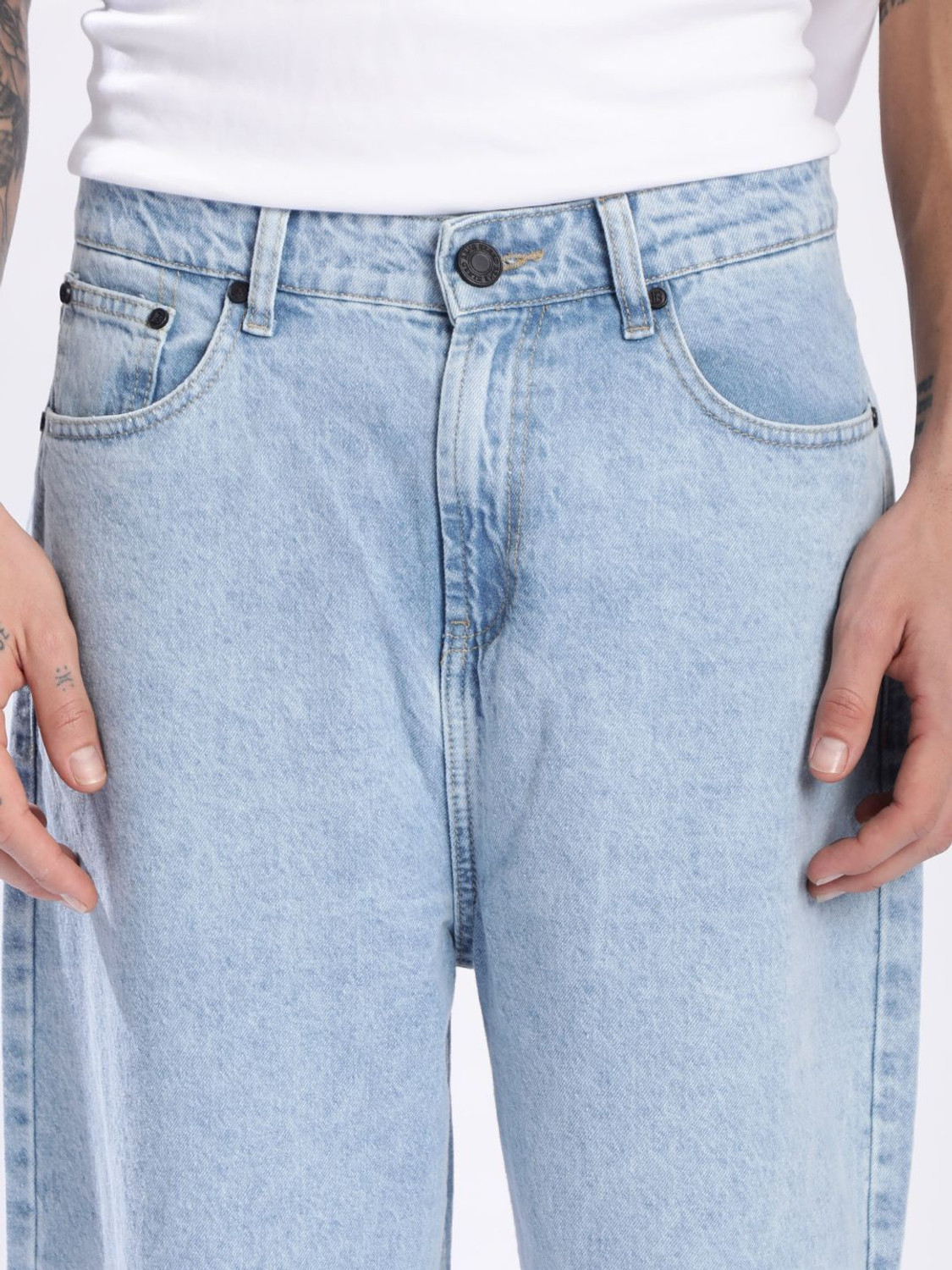 Image of Bene Kleed Loose Fit Men Blue Jeans
