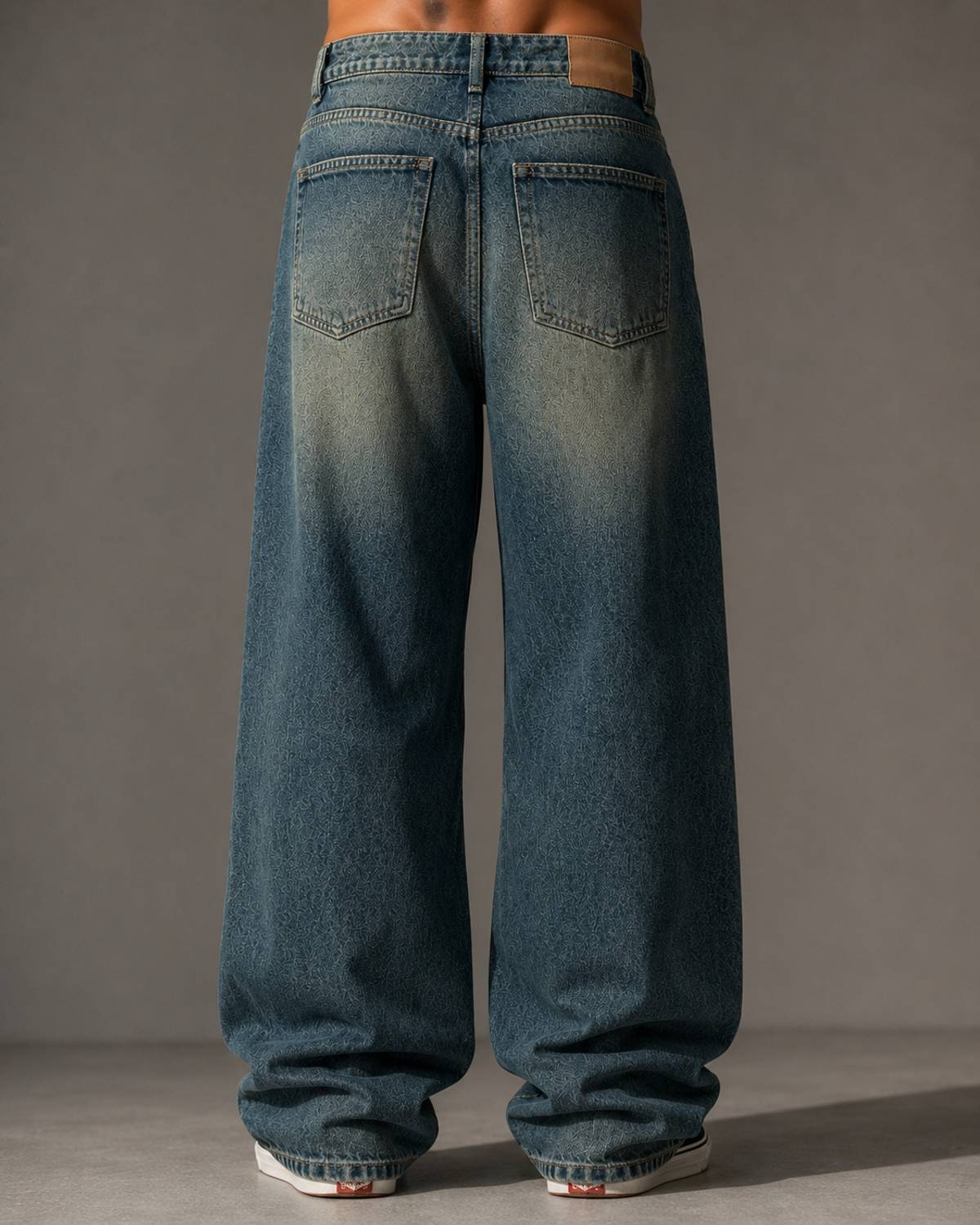 sanedi Baggy Fit Men Blue Jeans - Image 2