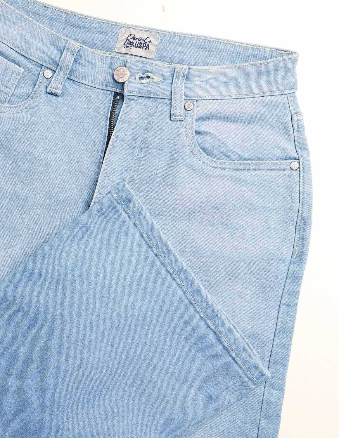 Image of U.S. POLO ASSN. Wide Leg Women Blue Jeans