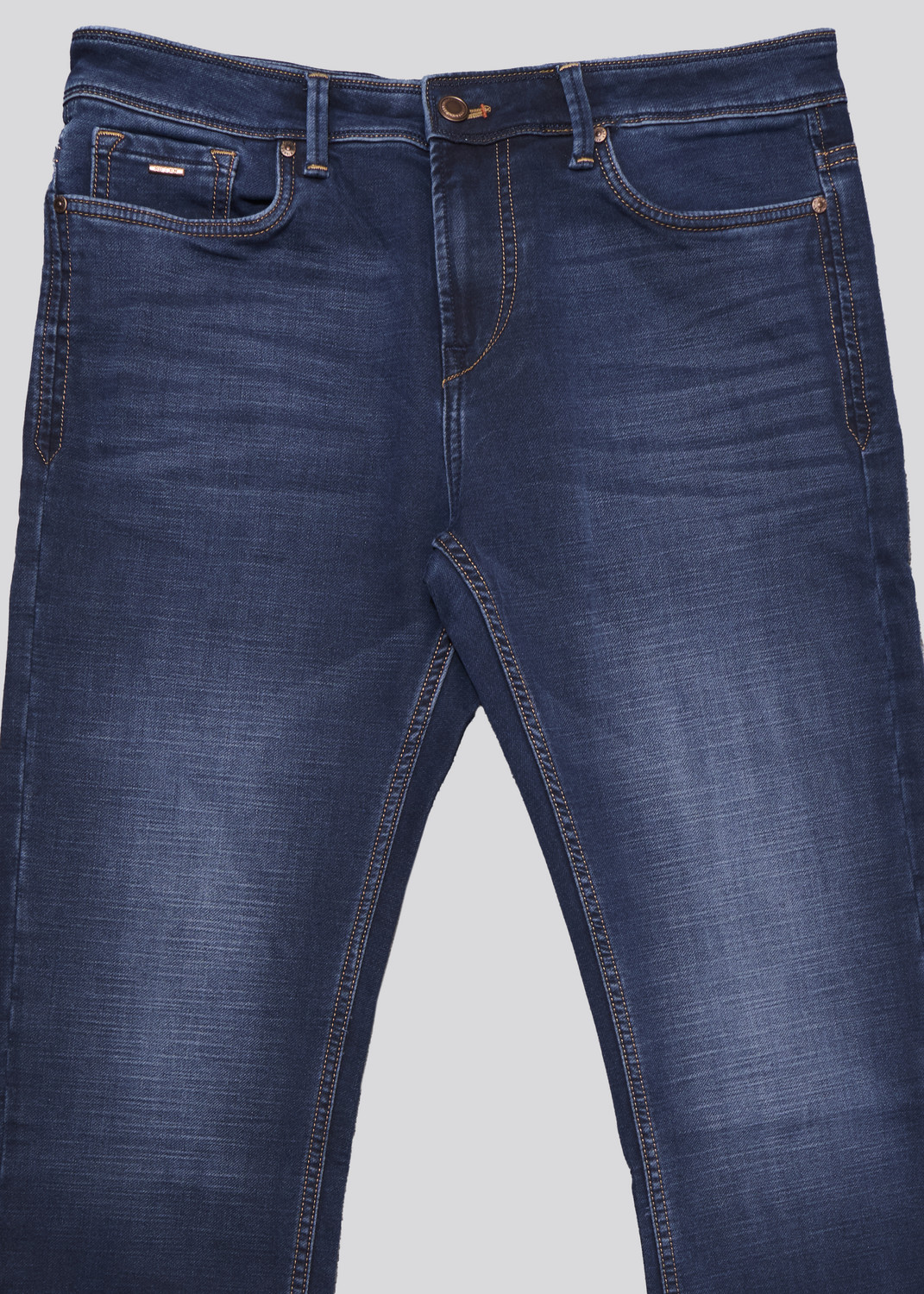 Image of KILLER Men Straight Fit Mid Rise Blue Jeans