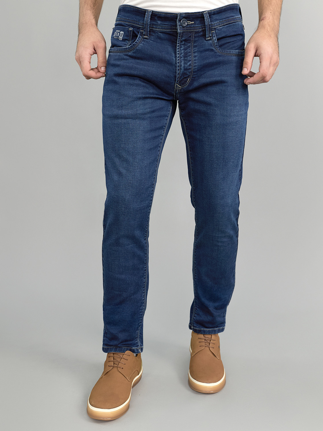 Image of MONTE CARLO Skinny Men Blue Jeans