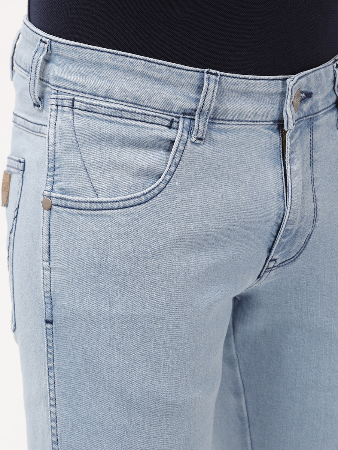Image of Wrangler Slim Men Blue Jeans