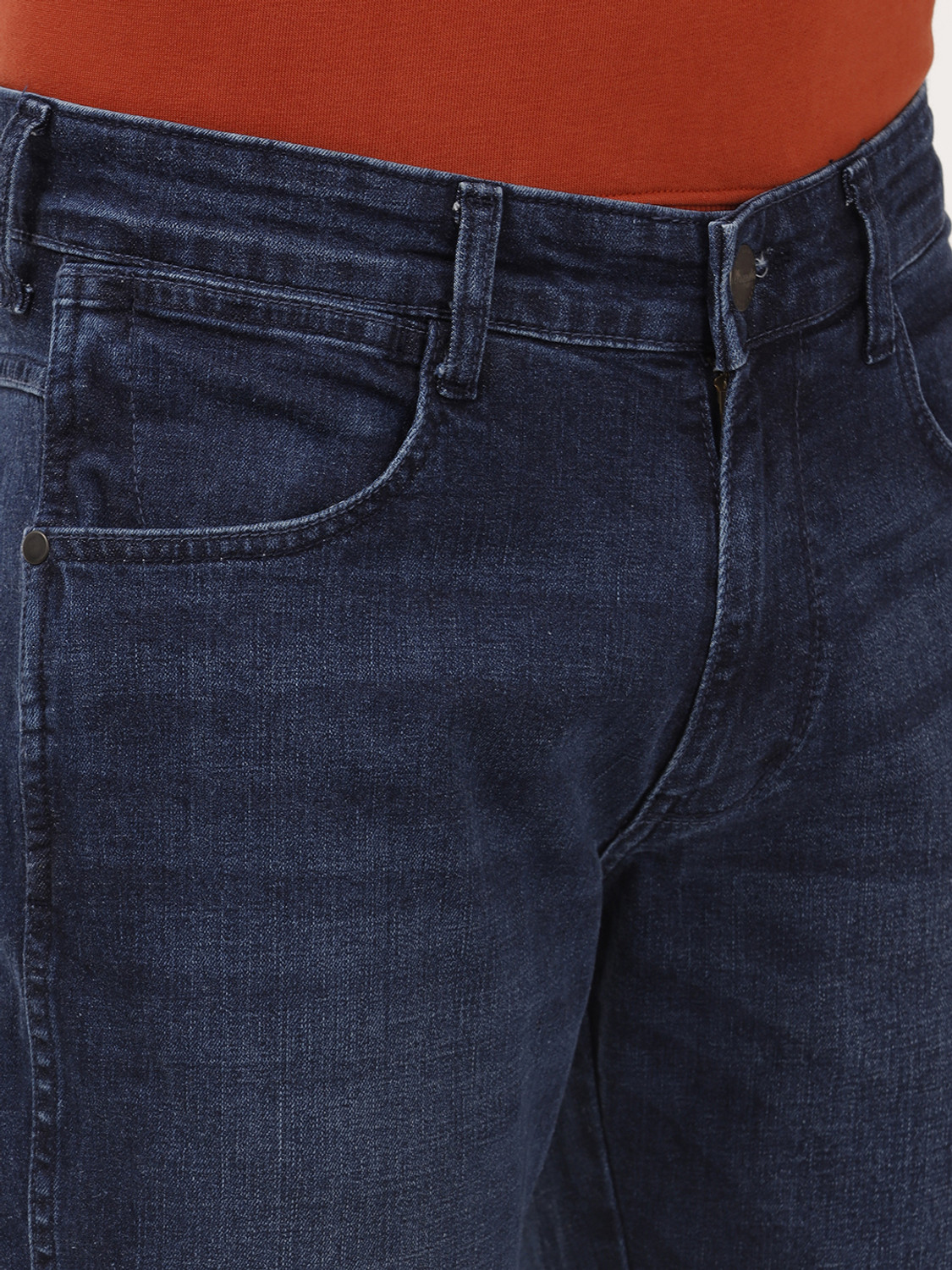 Image of Wrangler Regular Men Blue Jeans