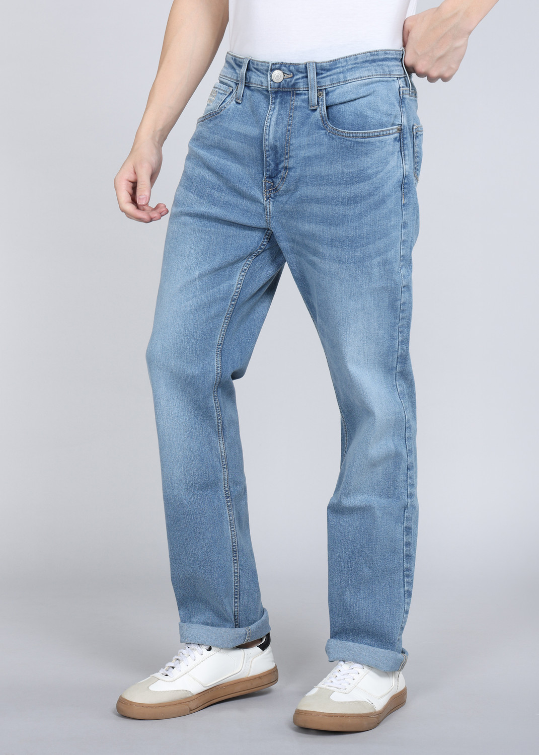 Image of U.S. Polo Assn. Denim Co. Straight Fit Men Light Blue Jeans