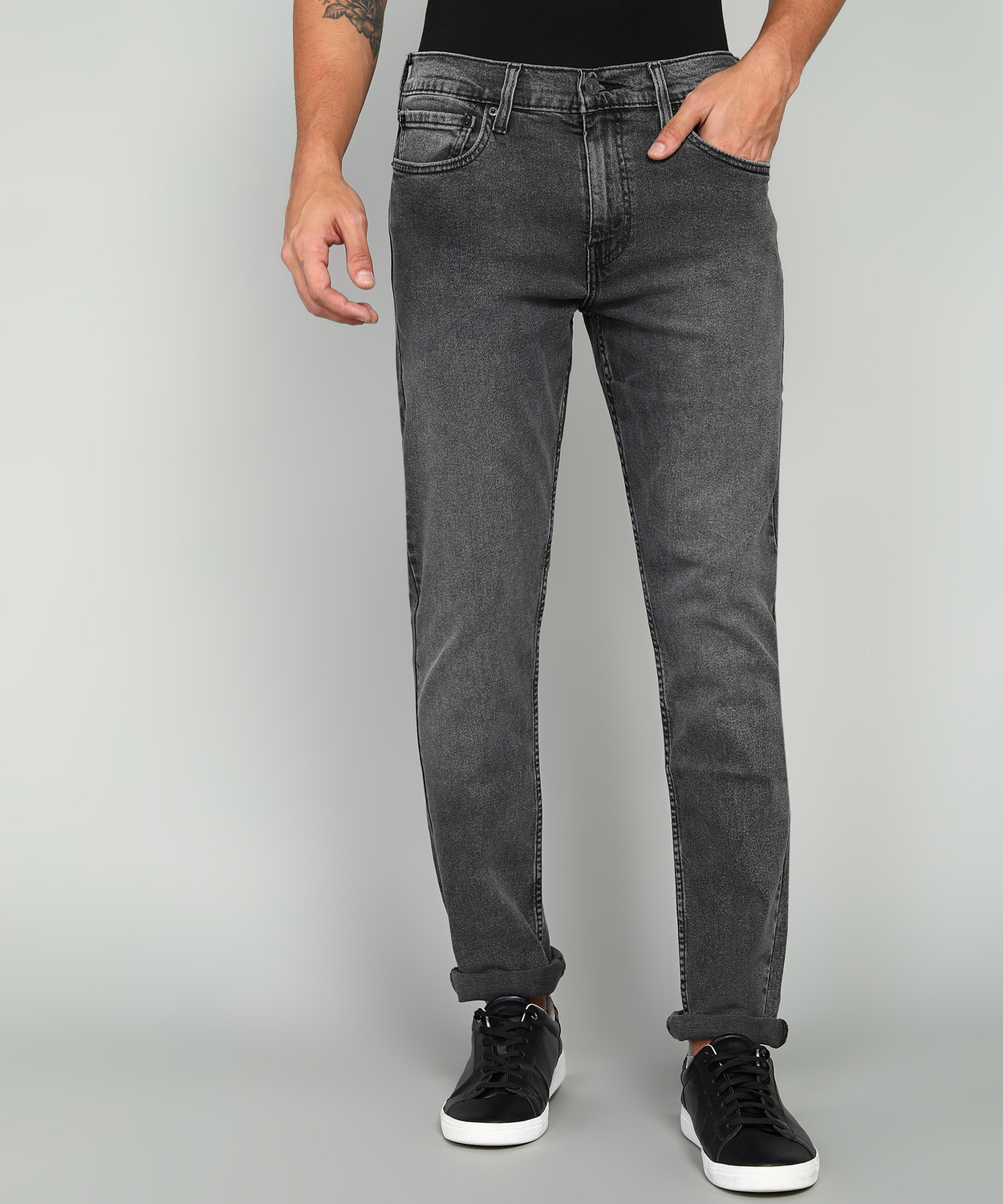 Image of LEVI'S Tapered Fit Men Black Jeans