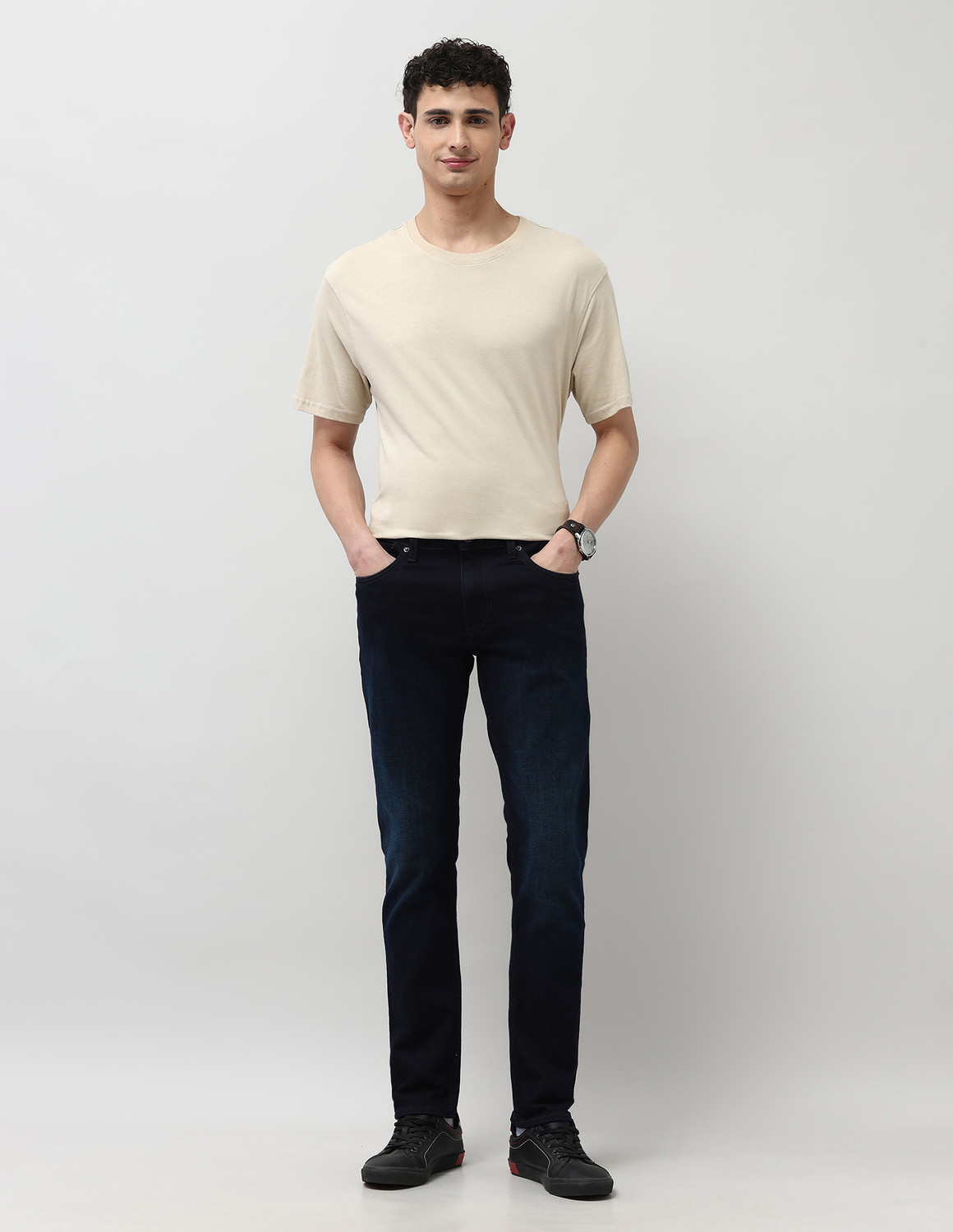 Image of U.S. Polo Assn. Denim Co. Tapered Fit Men Blue Jeans