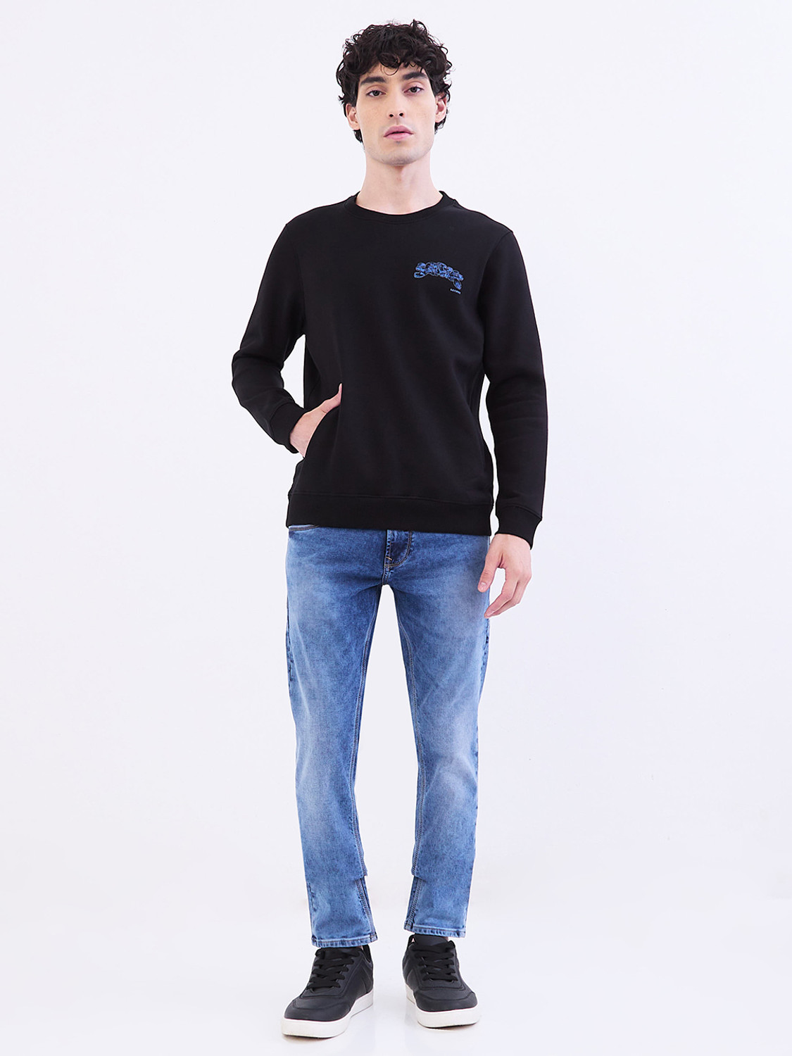 Image of Spykar Slim Men Blue Jeans