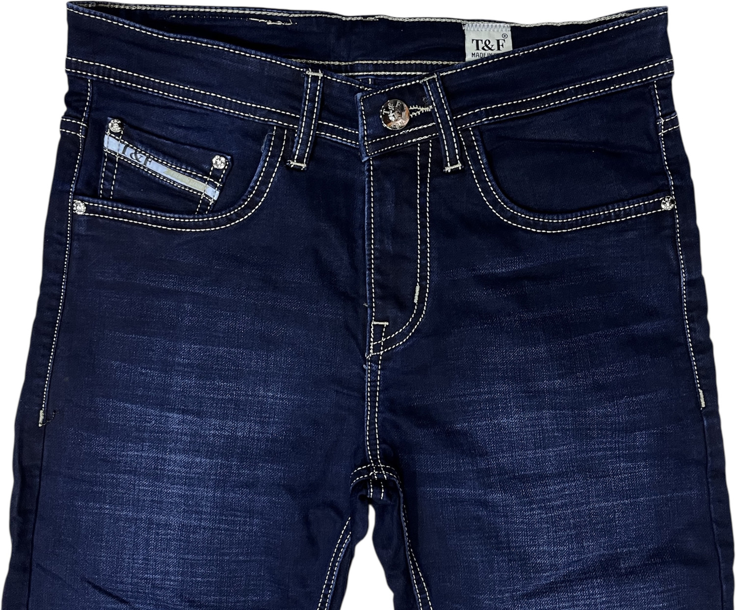 Image of T&F X.D.N.M Slim Men Dark Blue Jeans