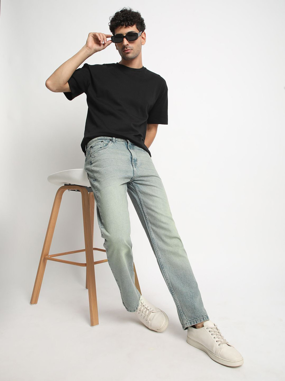 Image of Bene Kleed Relaxed Fit Men Blue Jeans