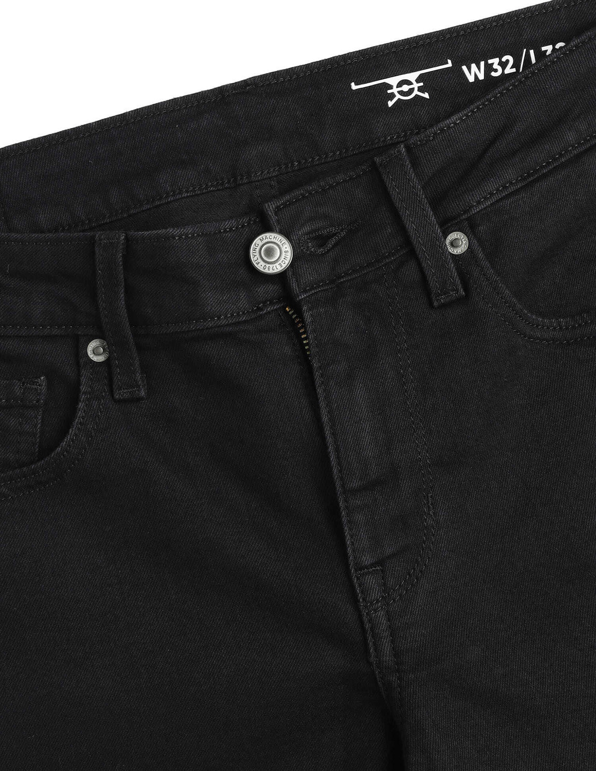 FLYING MACHINE Men Skinny Mid Rise Black Jeans - Price History