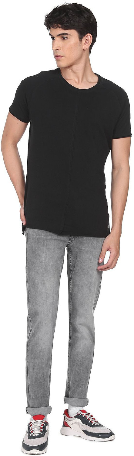 Image of FLYING MACHINE Slim Men Grey Jeans