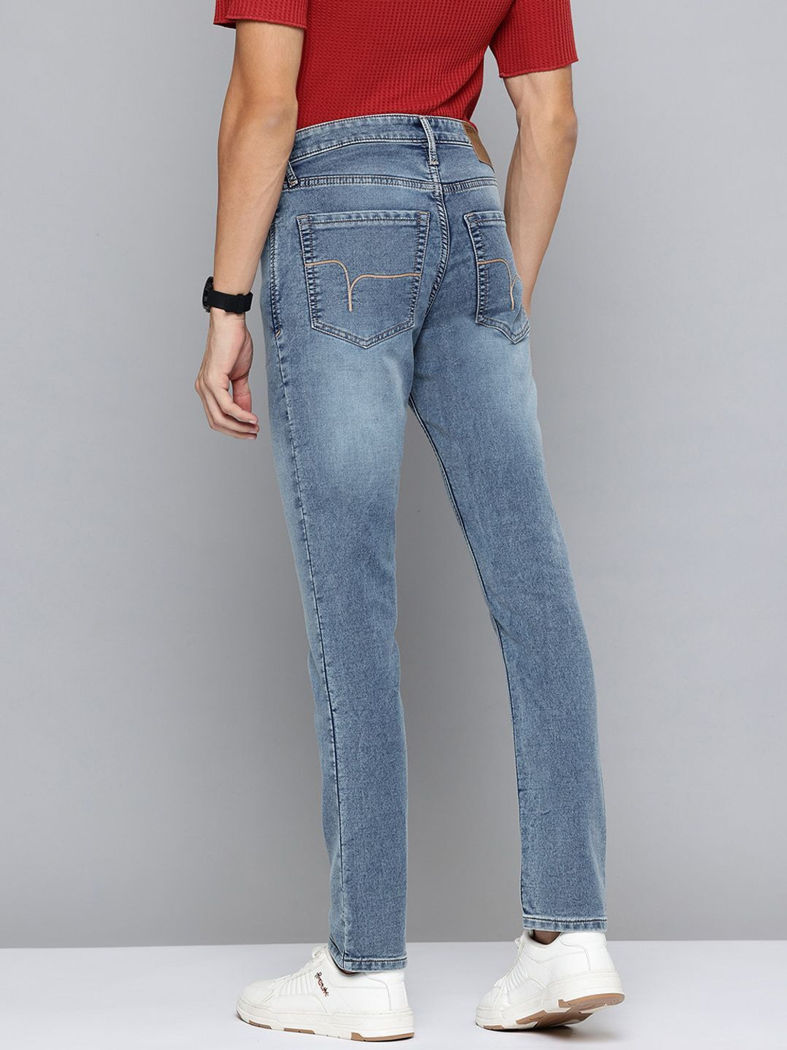 Image of FLYING MACHINE Slim Men Blue Jeans