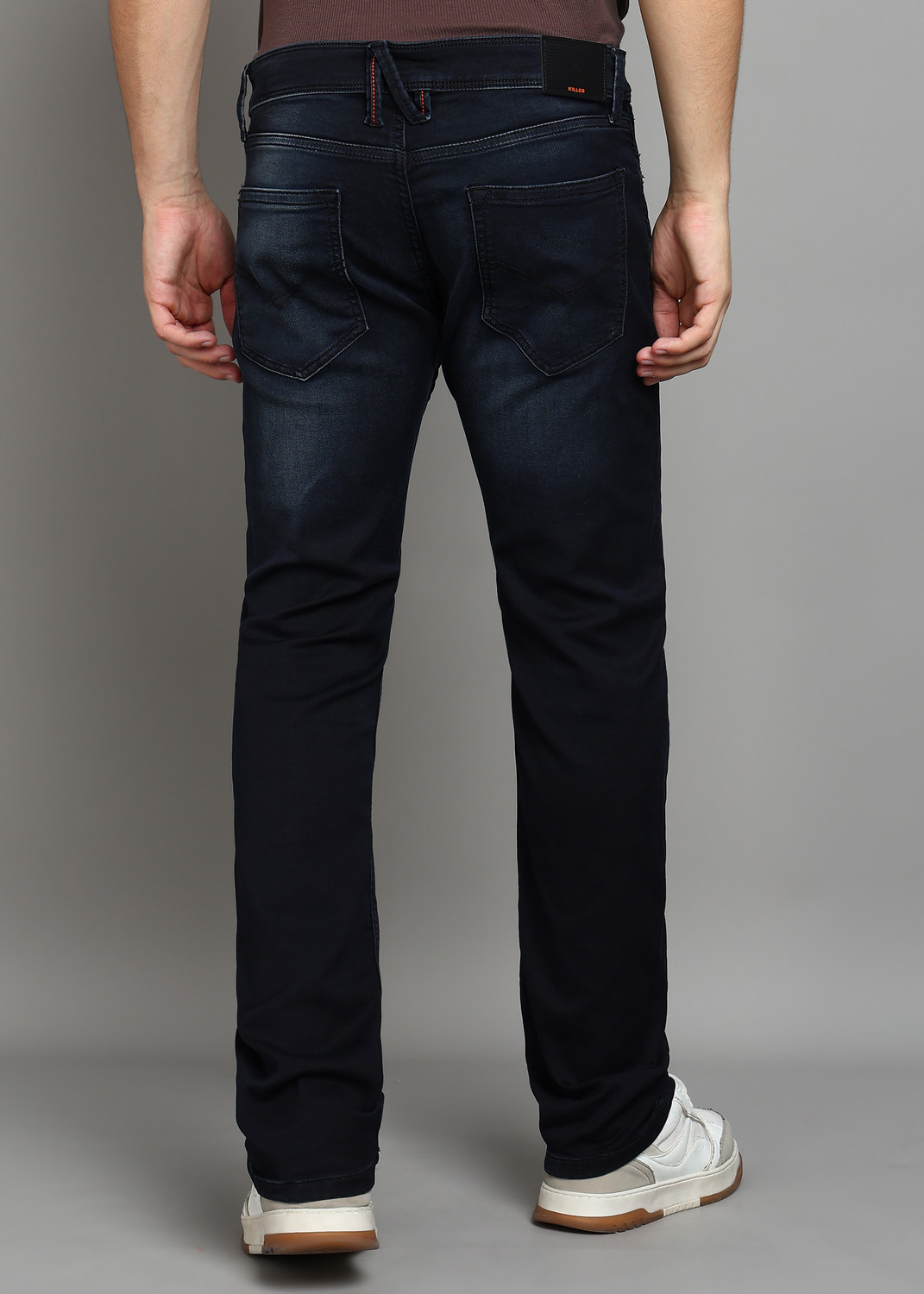 Image of KILLER Straight Fit Men Black Jeans