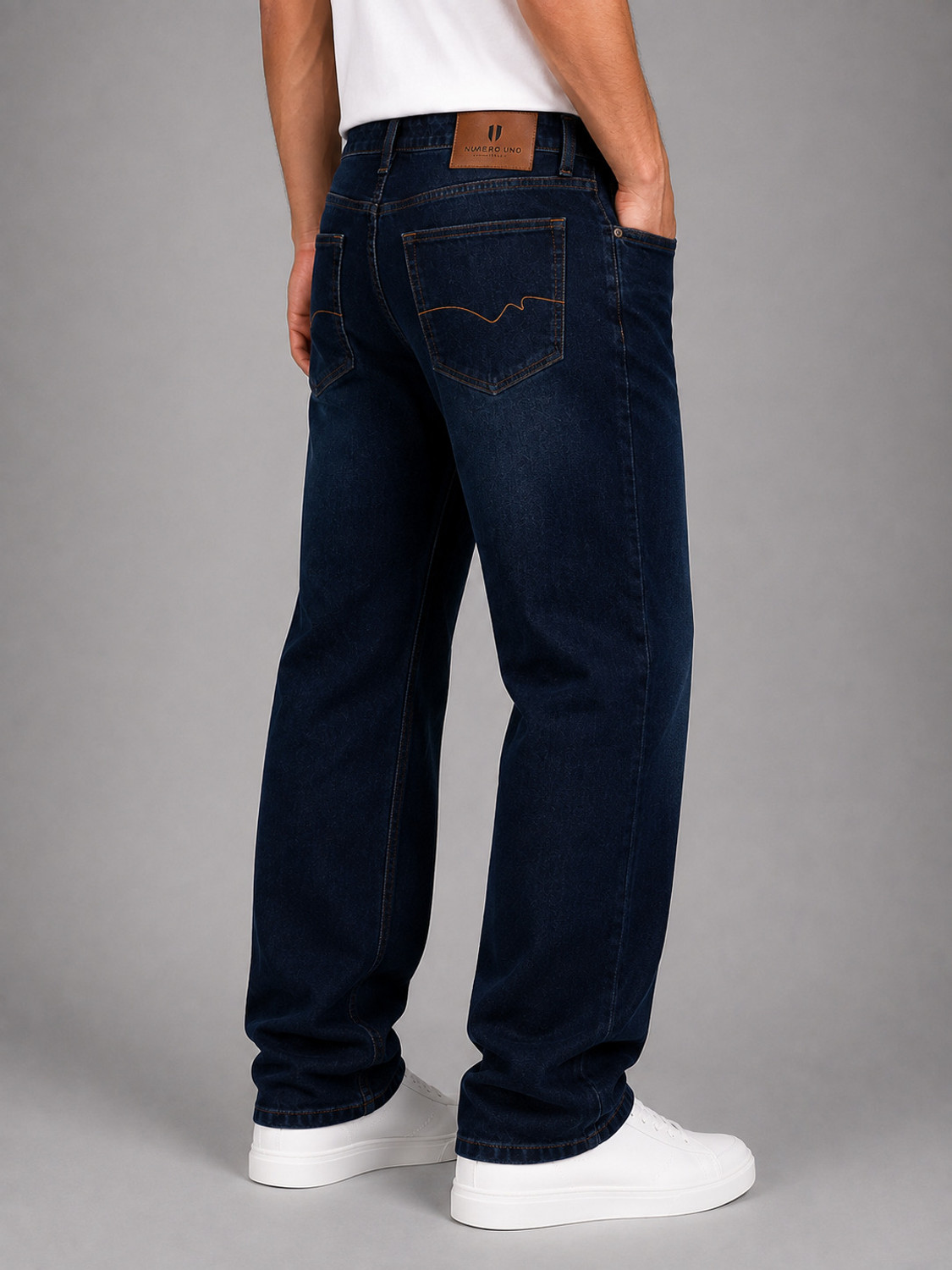Image of NUMERO UNO Loose Fit Men Blue Jeans