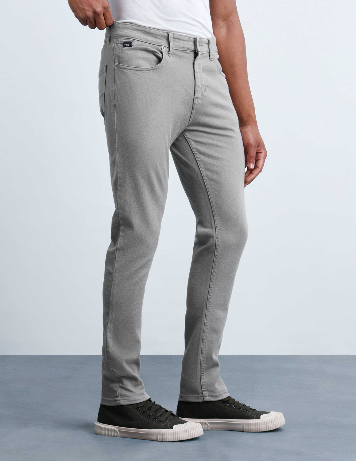 Image of FLYING MACHINE Tapered Fit Men Green Jeans