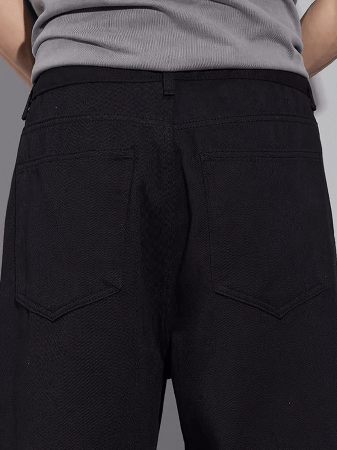 Image of BLACK REY Loose Fit Men Black Jeans