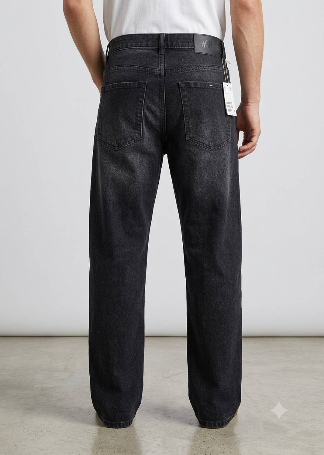 EATHIC Straight Fit Black Jeans - Image 2