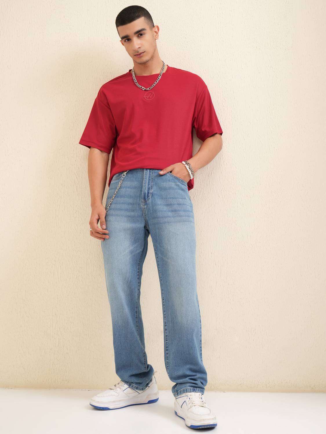 HIGHLANDER Men Light Blue Jeans Straight Fit - Image 3