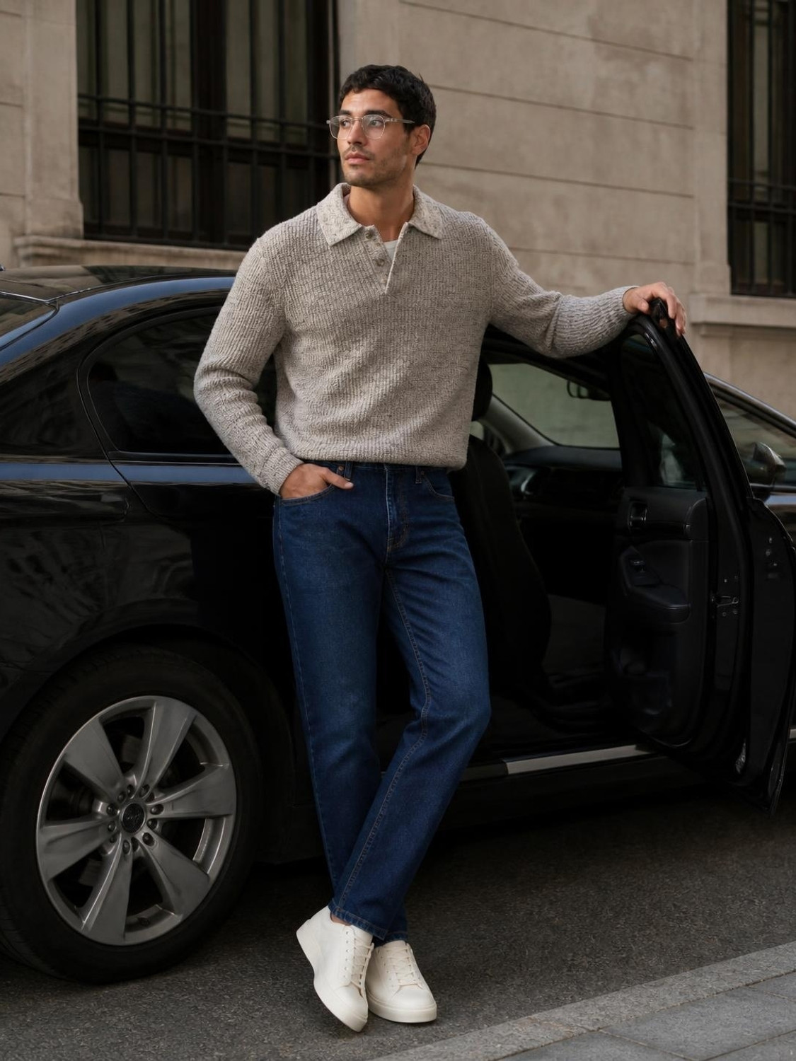 Image of LEVI'S Men Tapered Fit Mid Rise Blue Jeans