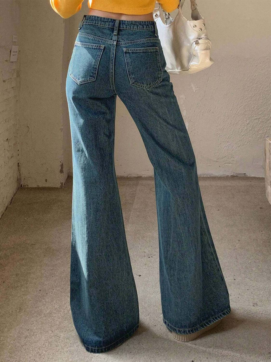 AAV2 Flared Women Blue Jeans - Image 3
