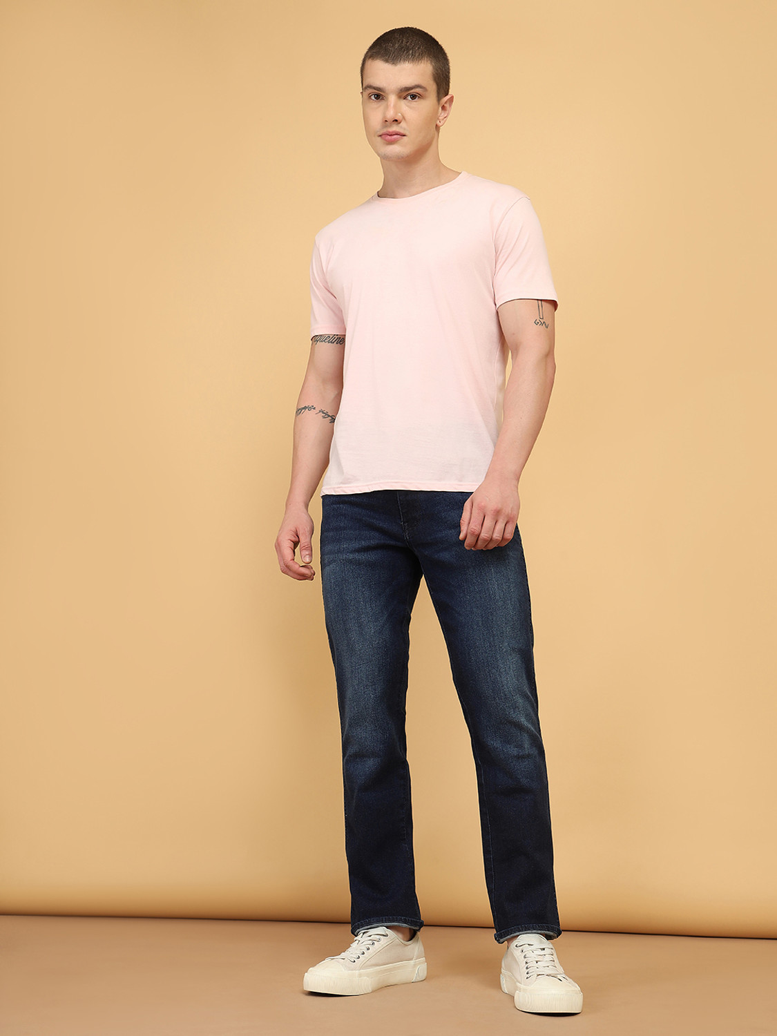 Image of Wrangler Regular Men Dark Blue Jeans