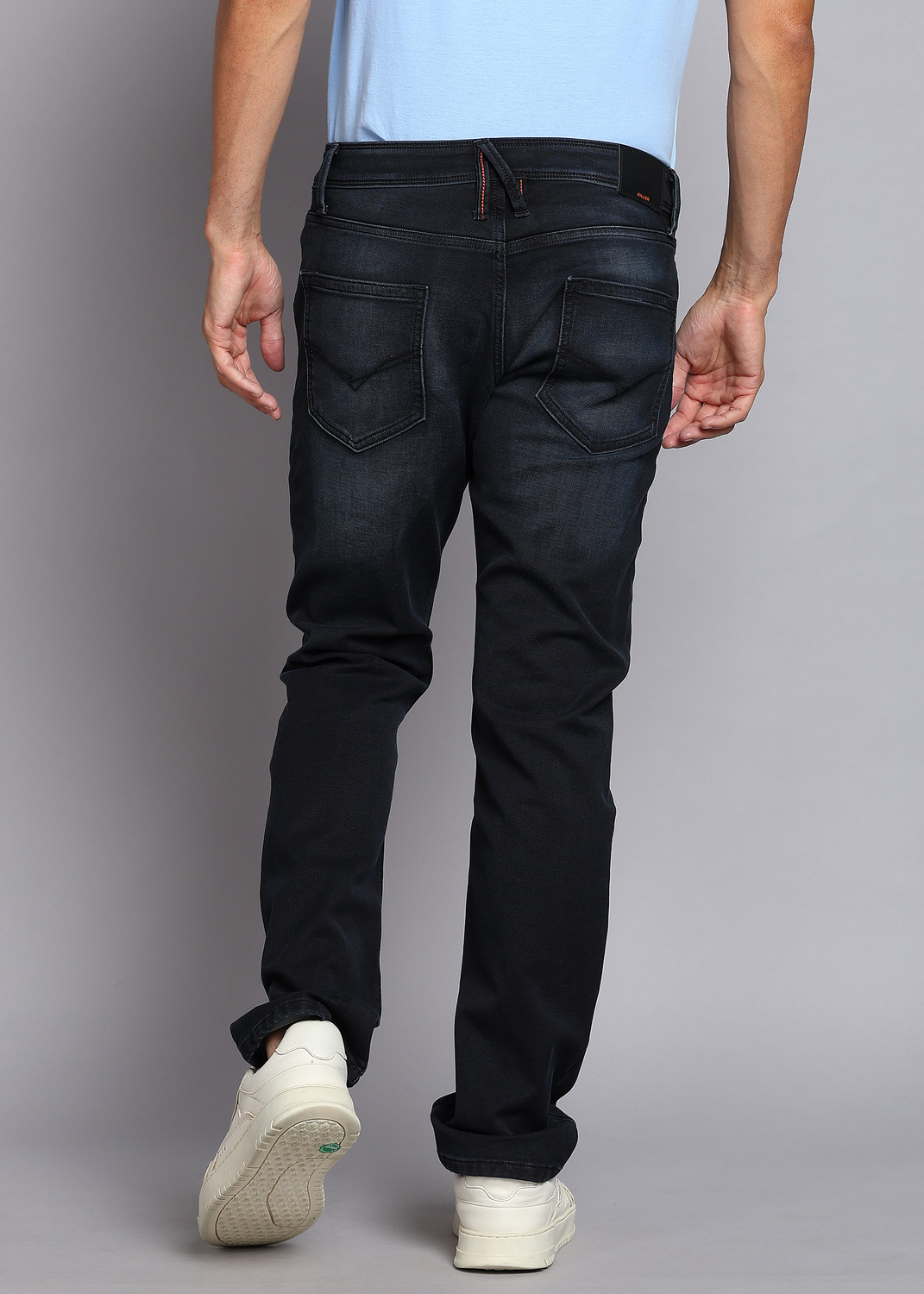 Image of KILLER Straight Fit Men Dark Blue Jeans