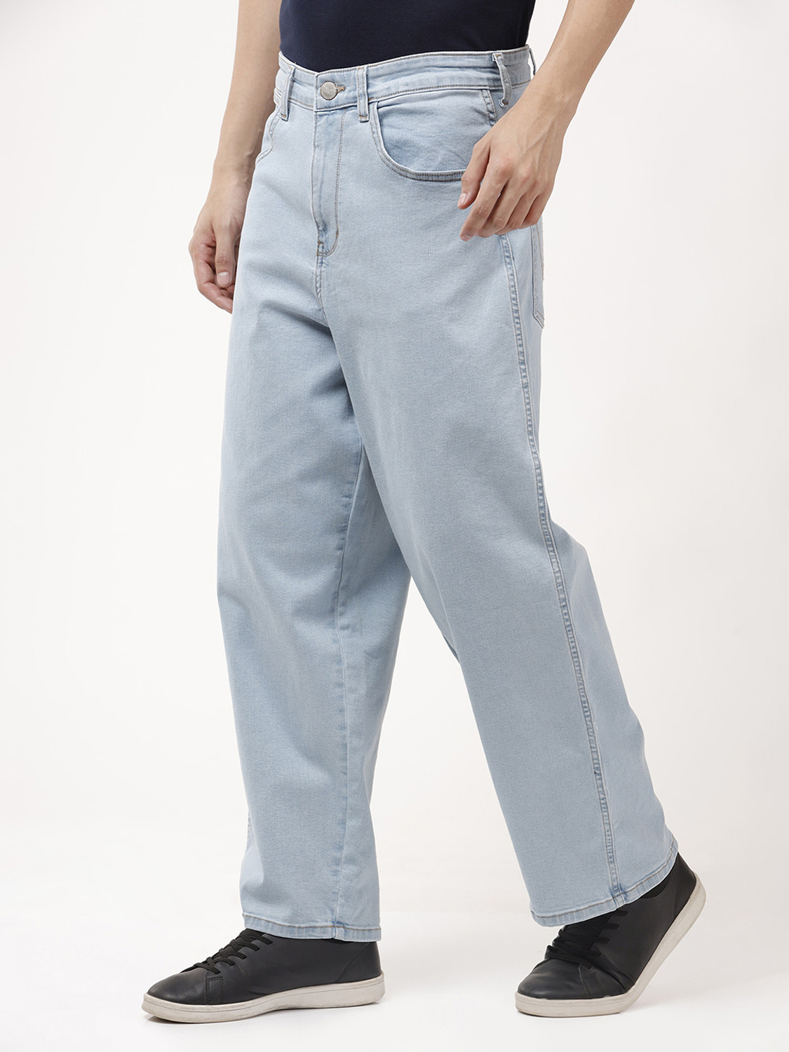 Image of Wrangler Loose Fit Men Blue Jeans