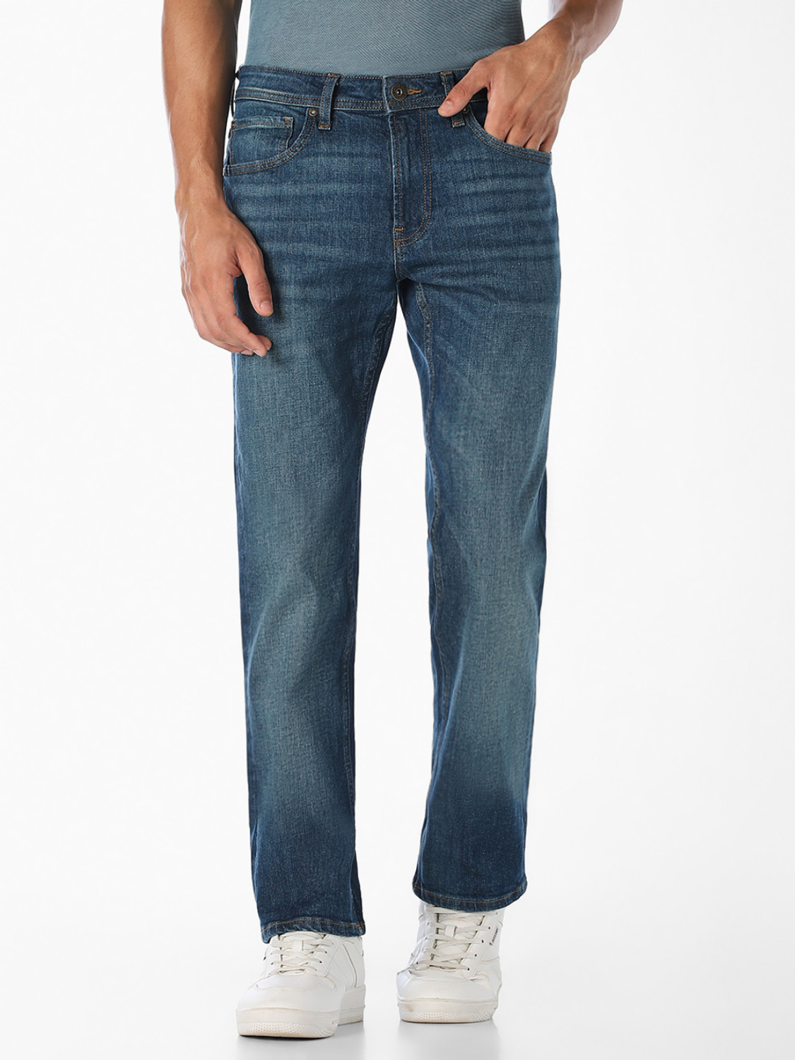 JACK & JONES Regular Men Blue Jeans