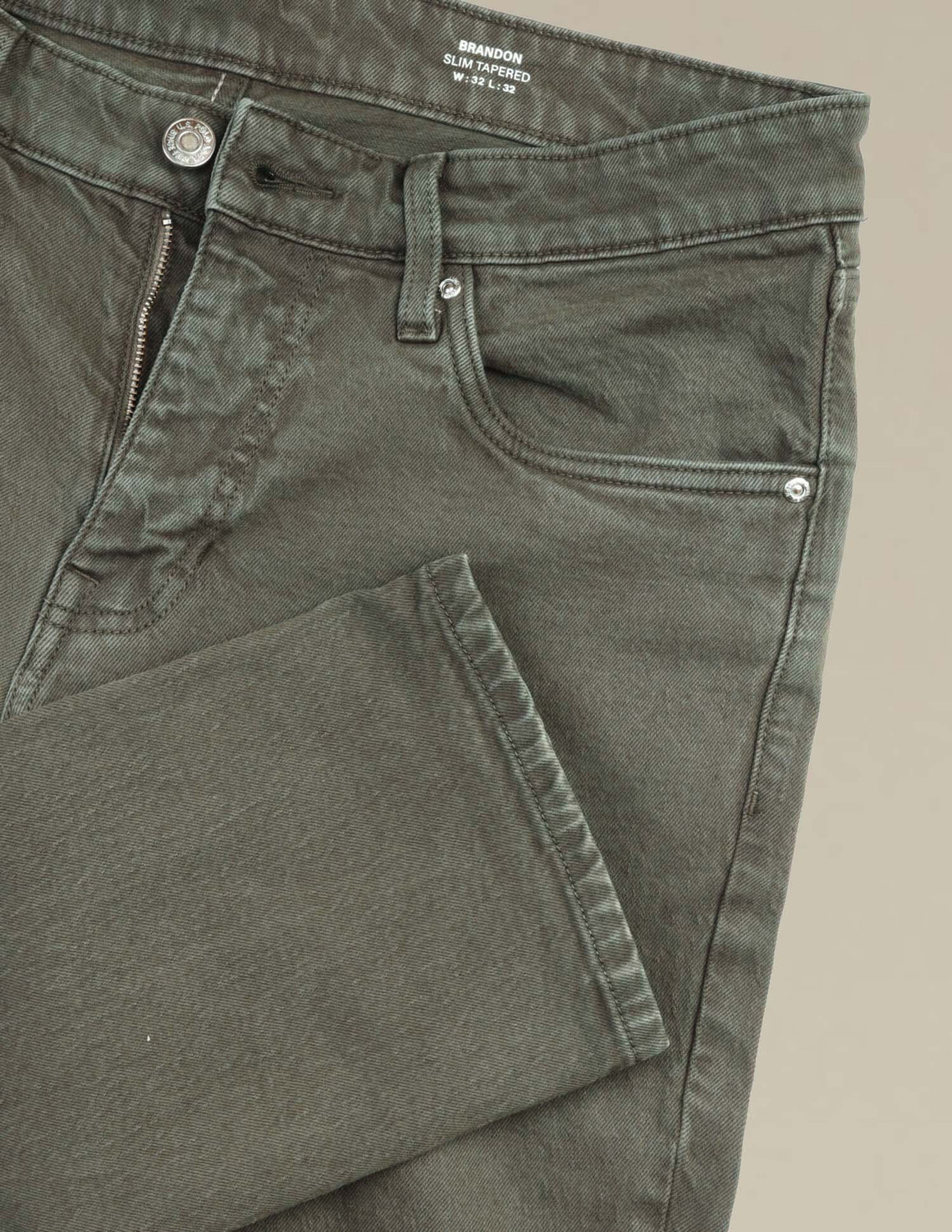 Image of U.S. Polo Assn. Denim Co. Tapered Fit Men Green Jeans