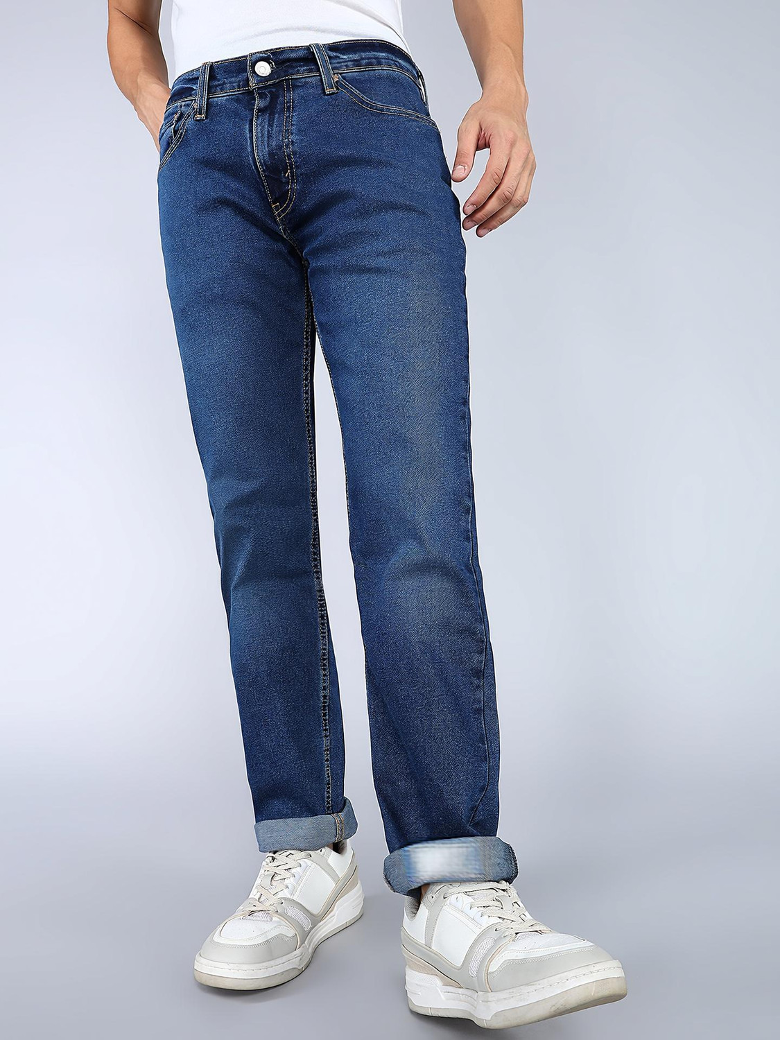 Image of LEVI'S Slim Men Dark Blue Jeans